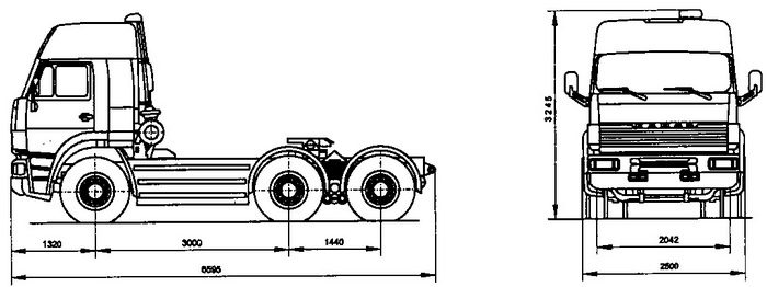 Чертеж камаз 65116