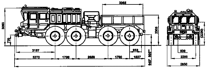 КЗКТ-74282 - Балластный тягач