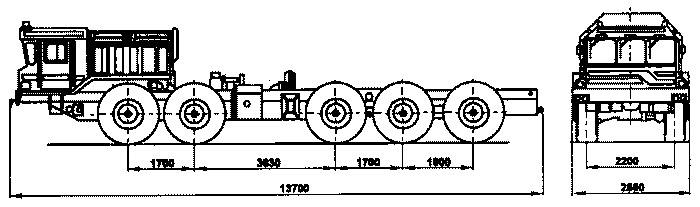 КЗКТ-8014-01 - Шасси автомобиля